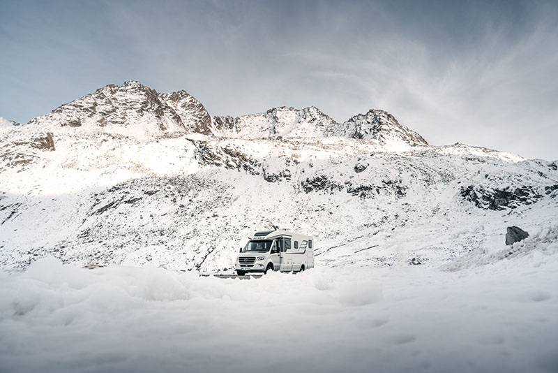 Autocaravana en invierno